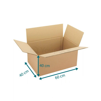 Caisse Carton Double Cannelure - 60x40x40